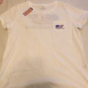 Vineyard Vines American Flag whale T-shirt